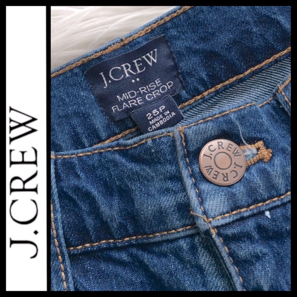 J.Crew Re-Imagined Mid-Rise Flare Crop Jeans - Picture 6 of 6
